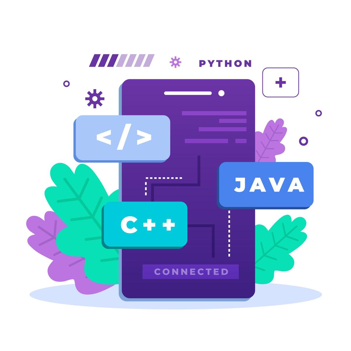 Developer Working Illustration
